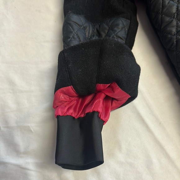 Deux Par Deux - Black and Pink Quilted Puffer Jacket with Hood - Picture 7 of 8